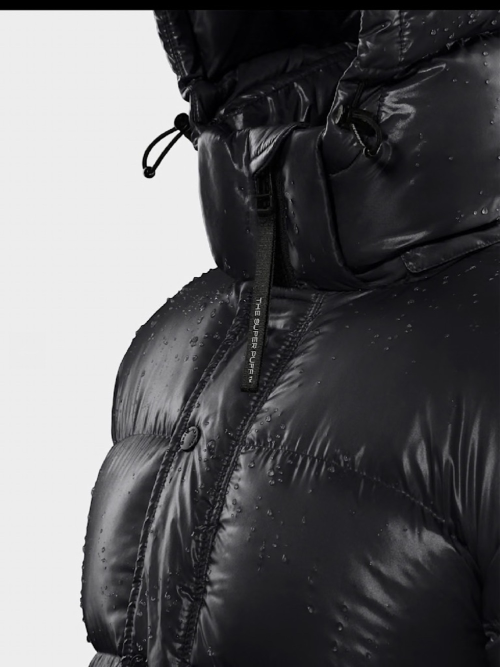 Aritzia Super Puff Mid Hi Gloss Black - Picture 10 of 16